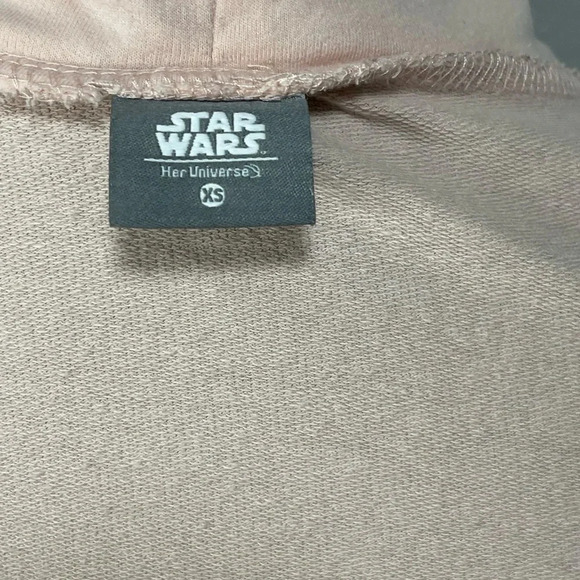 Her Universe Star Wars May The Force Be With You Pink Cowell Neck Sweatshirt XS - Picture 6 of 6